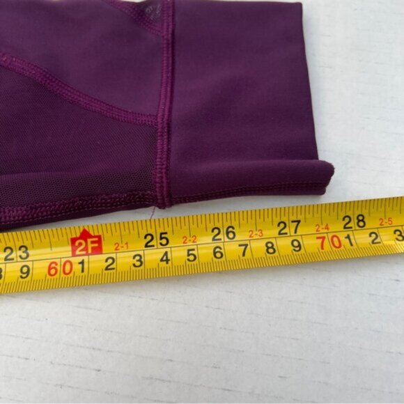 Lululemon  * HOT LIKE AGNI  Tight leggings Mesh EUC  Darkest Magenta Purple  8 - Picture 6 of 14